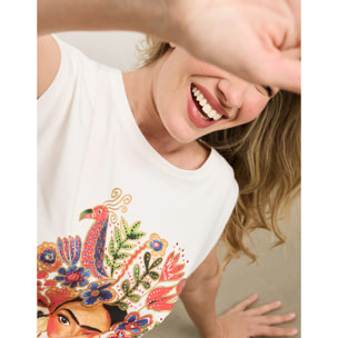 Camiseta Manga Corta Off White - Frilor