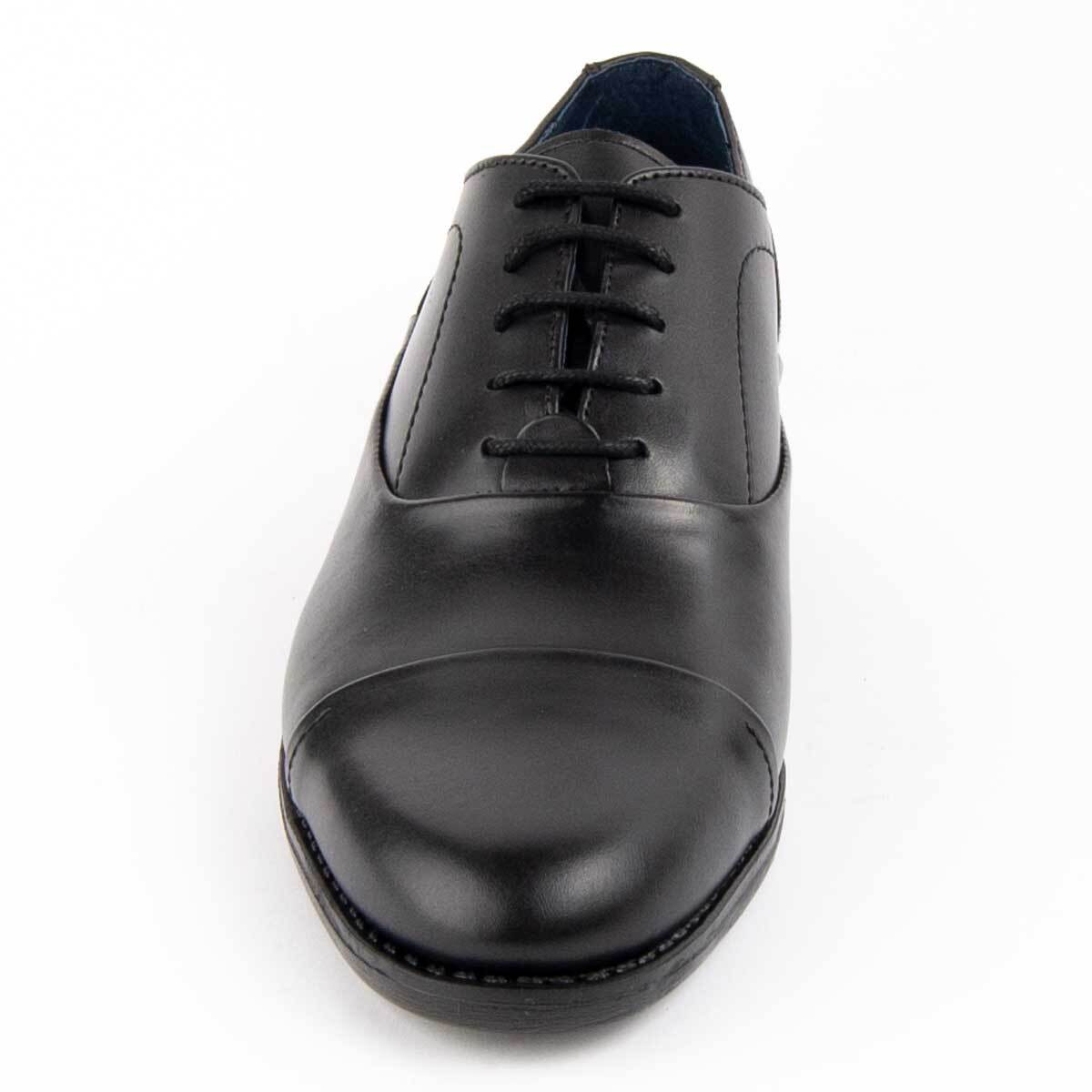 Zapato Oxford De Piel - Negro