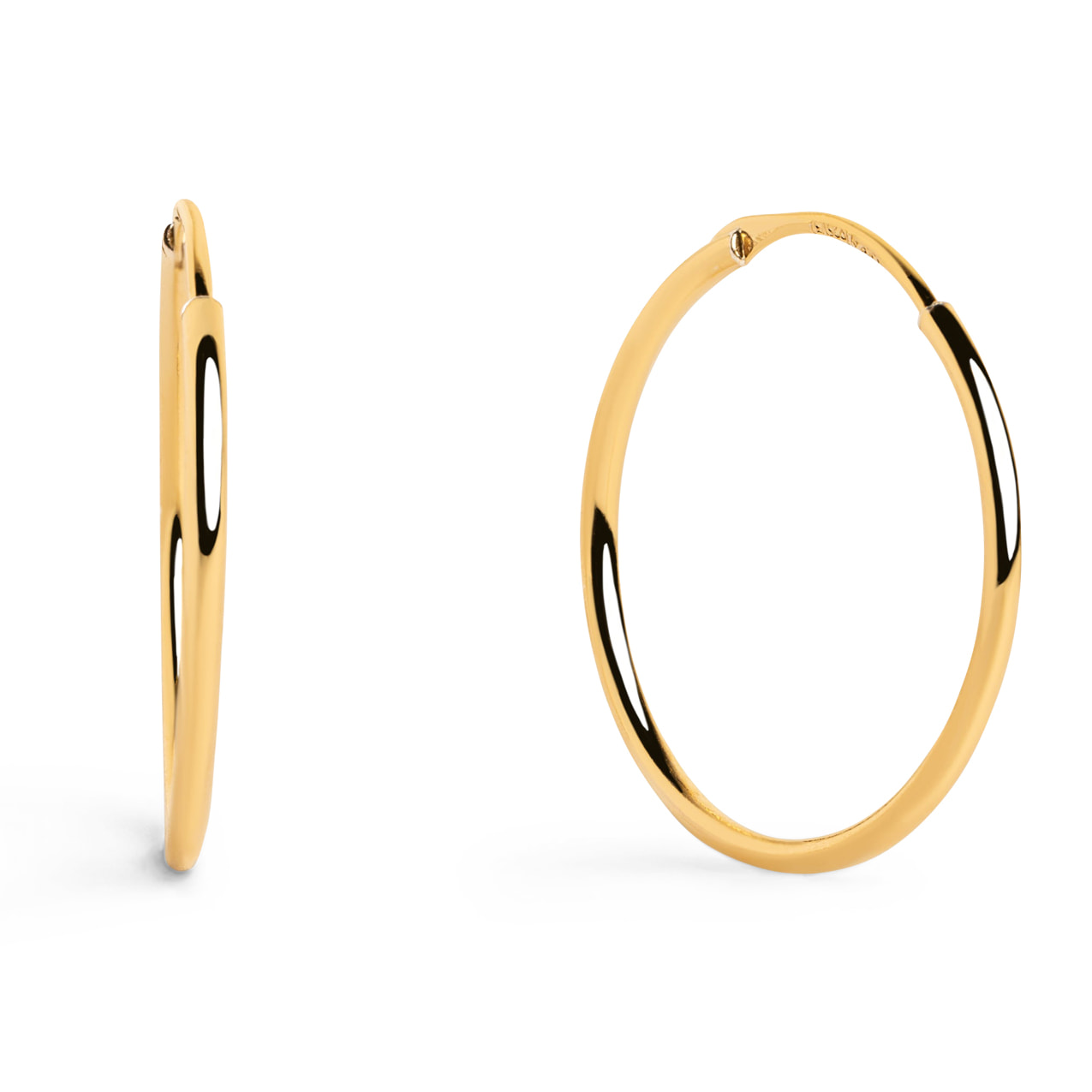 Orecchino Ana M Argento Placcato Oro