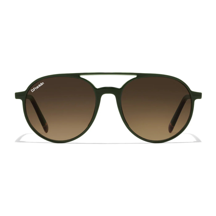 Gafas de Sol America Round Khaki / G15 D.Franklin