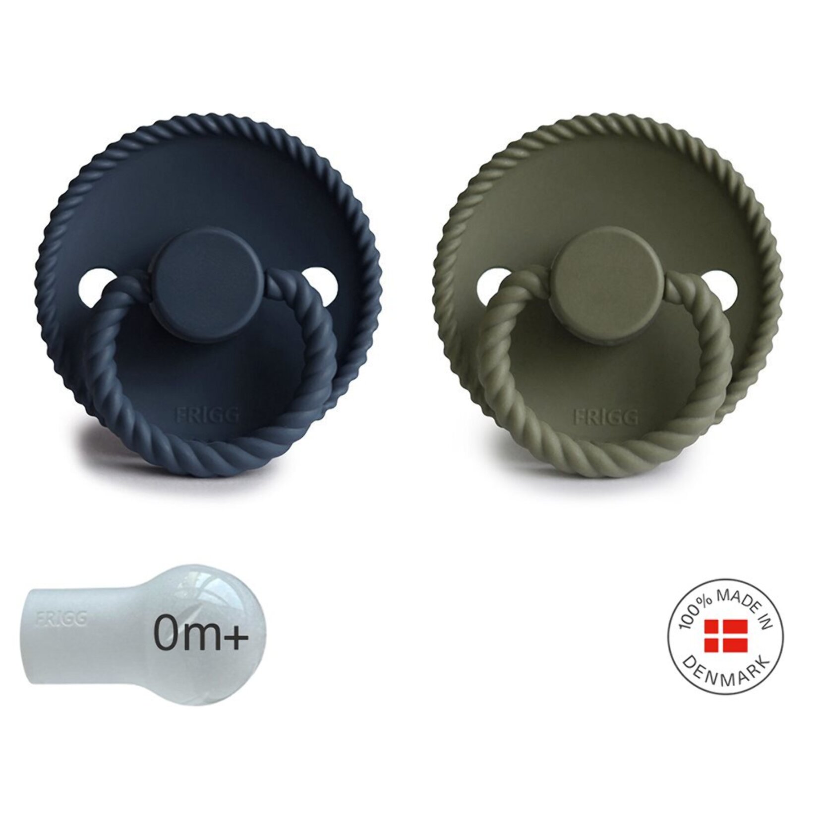 Frigg Pack 2 Chupetes Block Silicona Rope