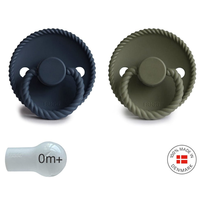 Frigg Pack 2 Chupetes Block Silicona Rope