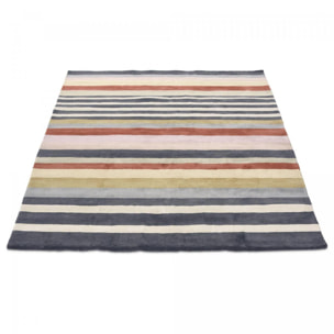 Tapis salon et chambre fait à la main en laine motif géométrique