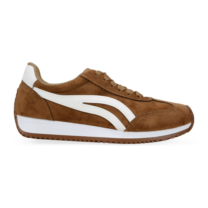 Zapatillas deportivas marrones con cordones