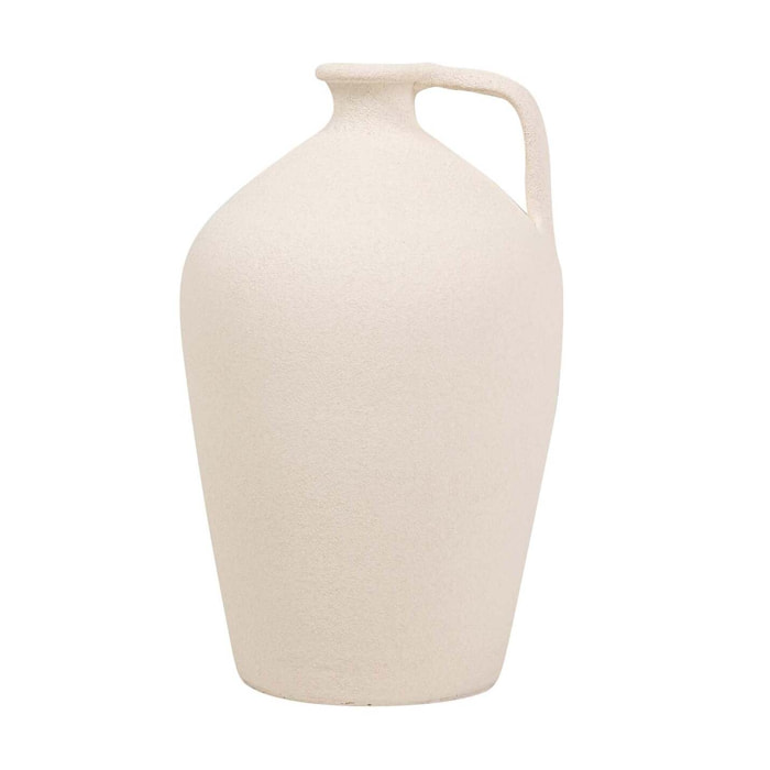 Florero Ceramica Beige 25x25x40 Cm