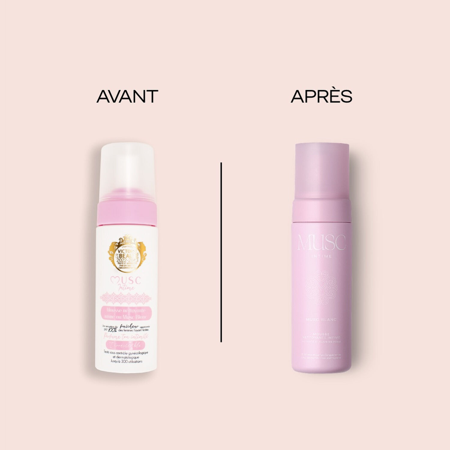 Musc Blanc - Mousse Nettoyante Intime 150 ml