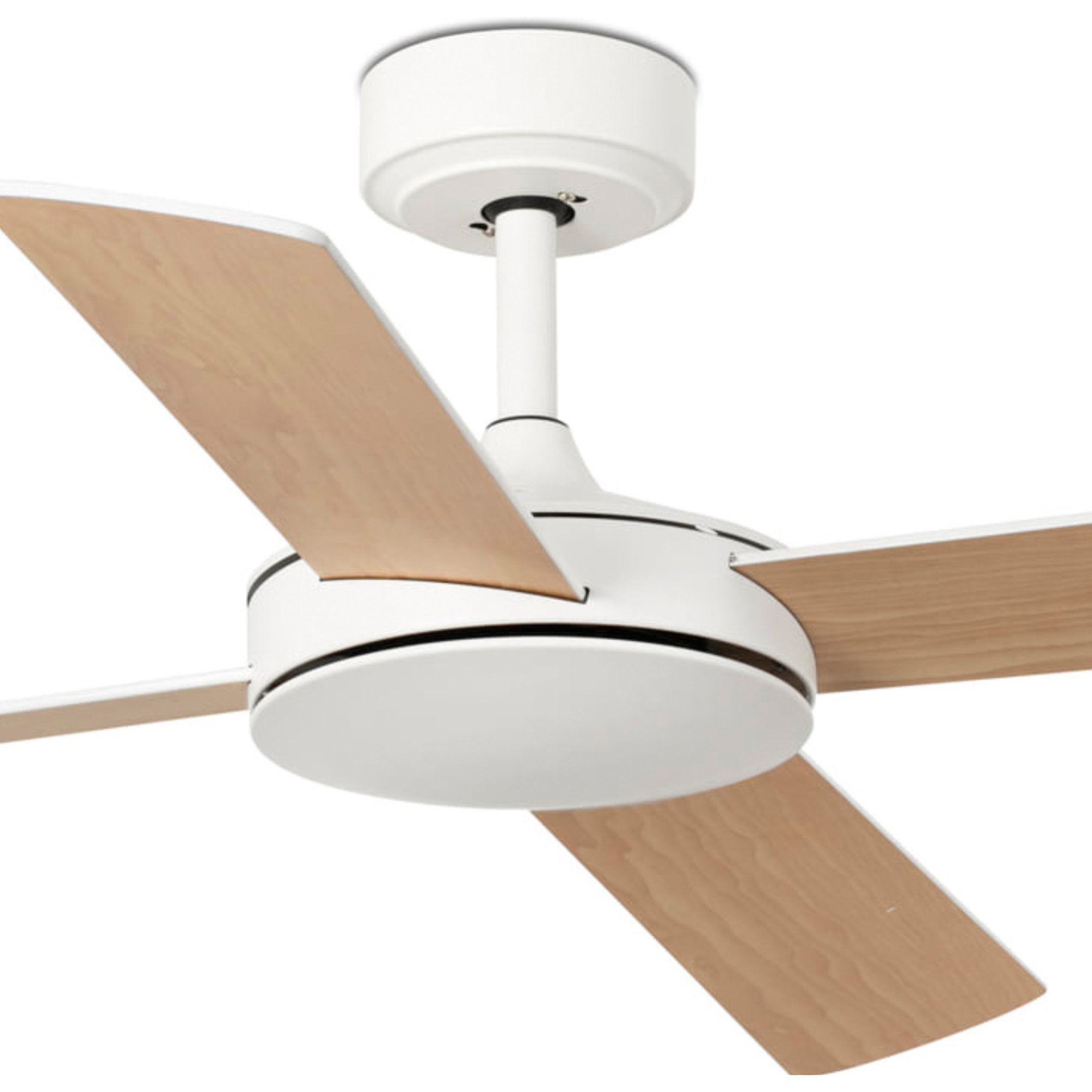 MALLORCA L Ventilatore a soffitto bianco/acero per lengo