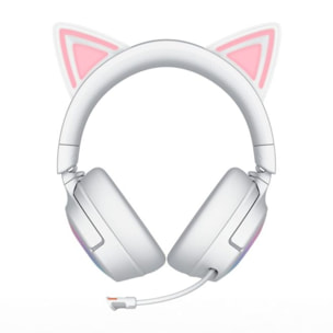 Casque gamer RAZER KRAKEN KITTY V3 PRO BLANC