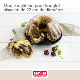 Ensemble de 2 Moules à kouglof Zenker Black Metallic