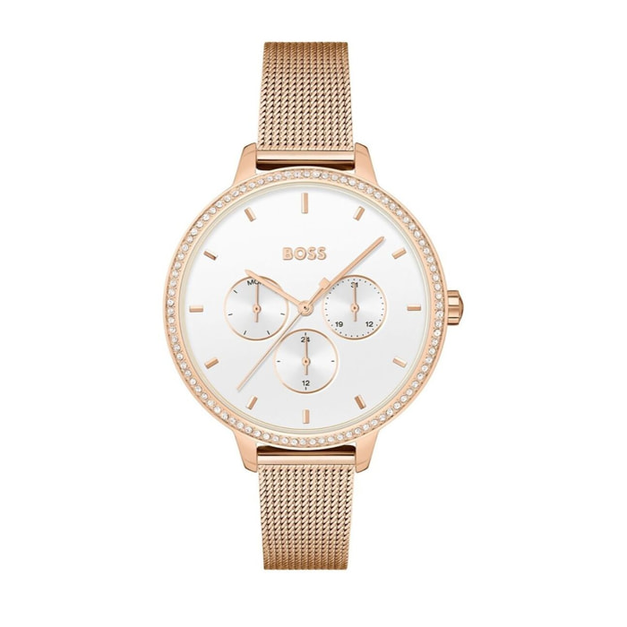 Reloj Boss 1502663 Mujer Analogico Cuarzo con Correa de Acero inoxidable