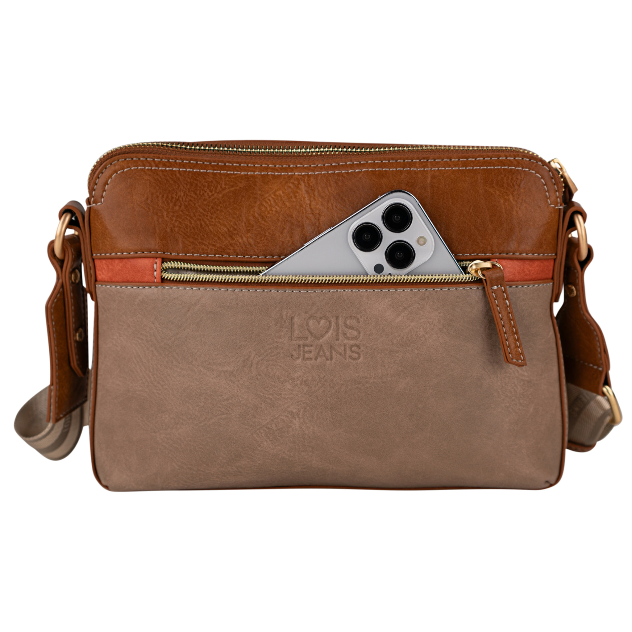 Bolso Bandolera Mujer Lois Kate Marron