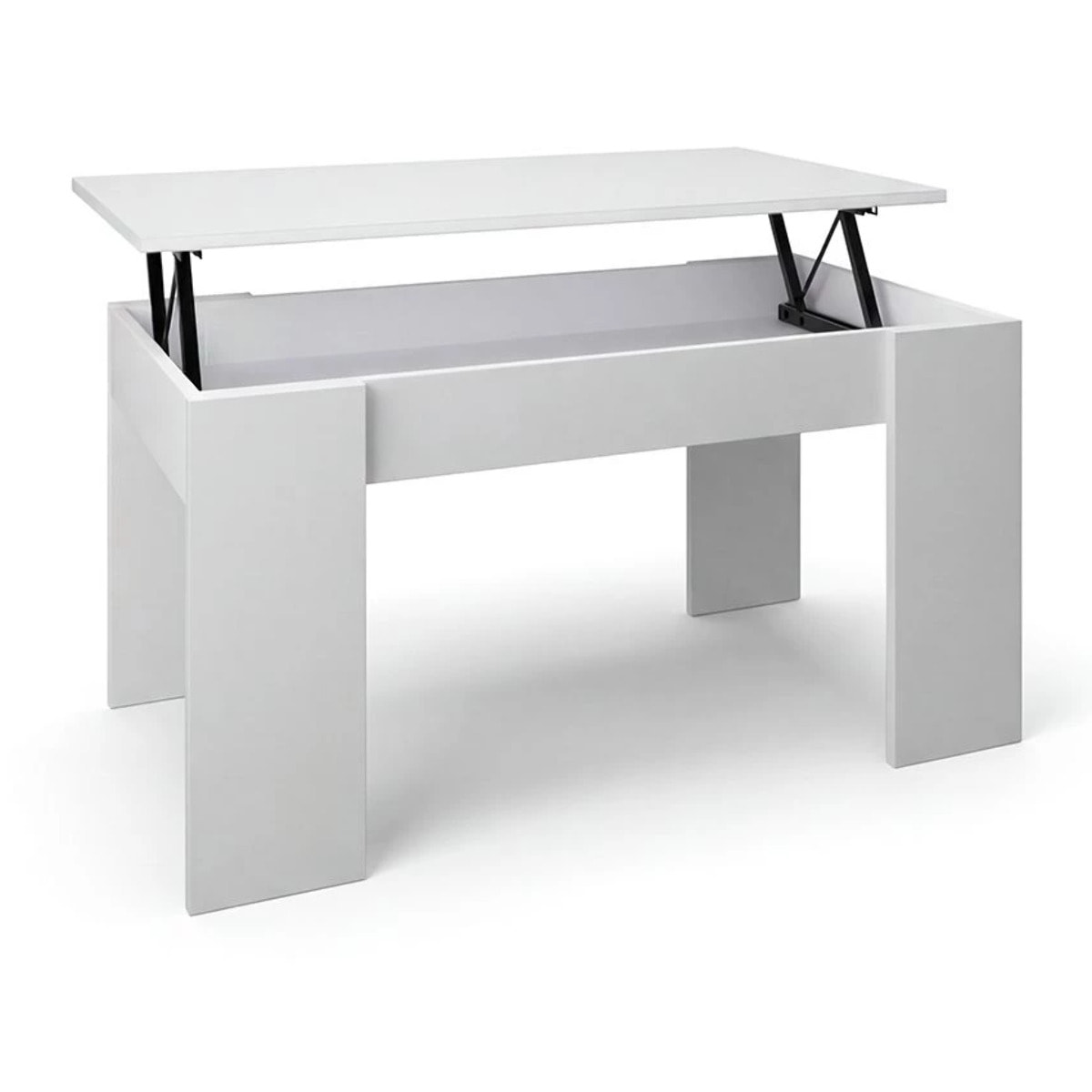 Mesa de centro elevable en blanco artik Norak Blanco Artik (Blanco Mate)
