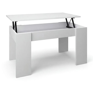 Mesa de centro elevable en blanco artik Norak Blanco Artik (Blanco Mate)