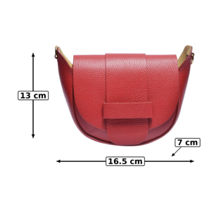 Borsa a spalla Anna Luchini Rosso