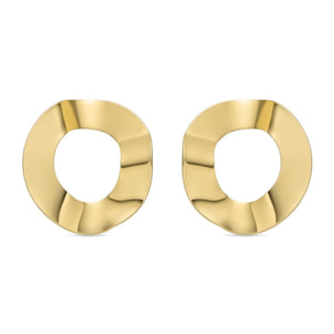 Pendientes acabado oro 18k