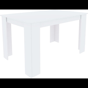Tavolo da Pranzo Allungabile Estensibile Fino a 190 cm Tavolino Per 6 Persone Salotto Soggiorno Salone Design Moderno 190 x 78 x 90 cm Bianco