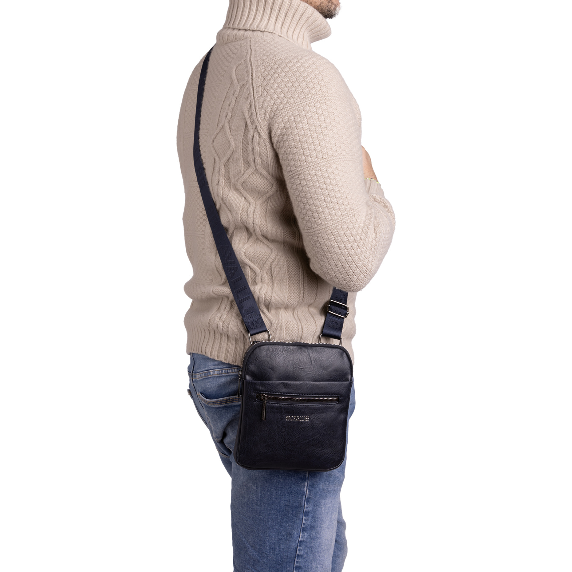 Borsa a tracolla  da uomo Textile Polyester 21x18x4 cm