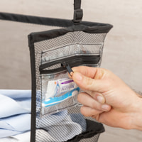 Scaffale Pieghevole per Bagagli Sleekbag - Nero - 45x74x32 cm