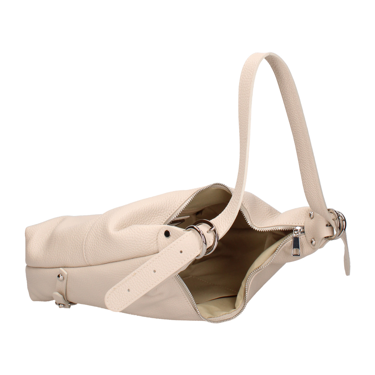 Borsa a spalla da donna In Vera pelle Made in Italy 30x30x9 cm