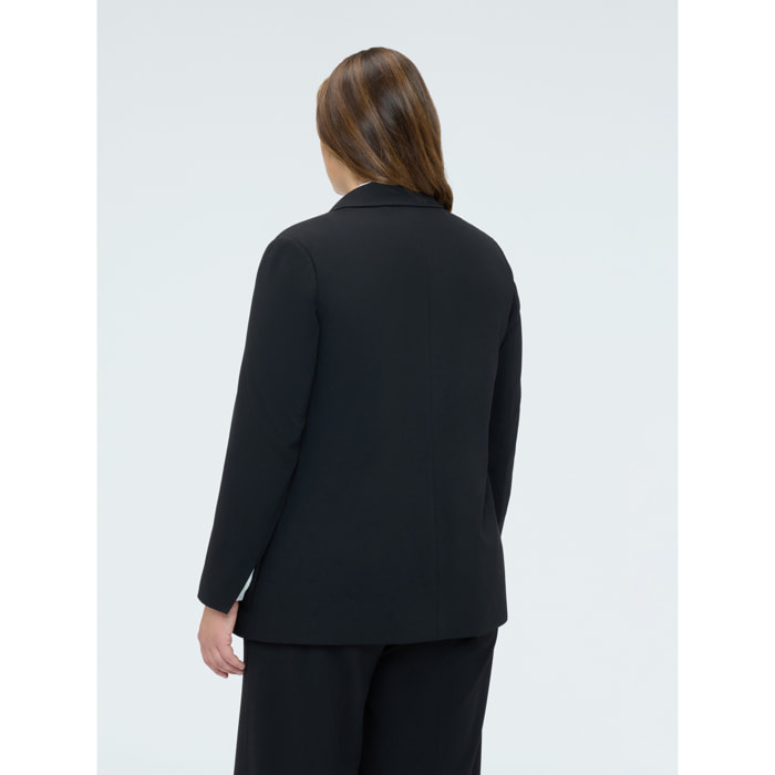 Fiorella Rubino - Blazer ajustado en tejido elástico - Negro