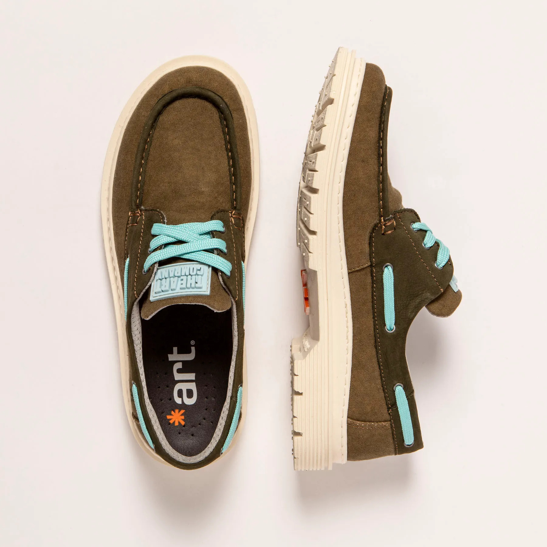 Zapatos 1901 NOBUCK-CANVAS KAKI/ BIRMINGHAM color Kaki