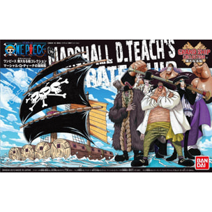 One Piece Kit di Montaggio Grande Nave Marshall D. Teach 25 x 2,5 x 15 cm Bandai