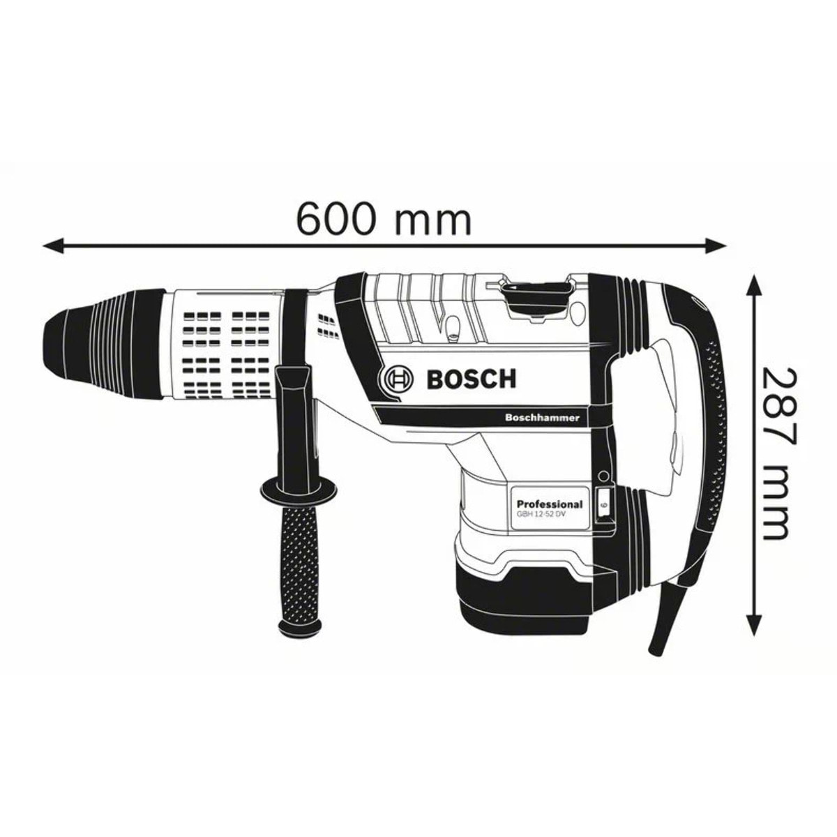 Perforateur BOSCH - SDS-MAX GBH 12-52 DV - 0611266000