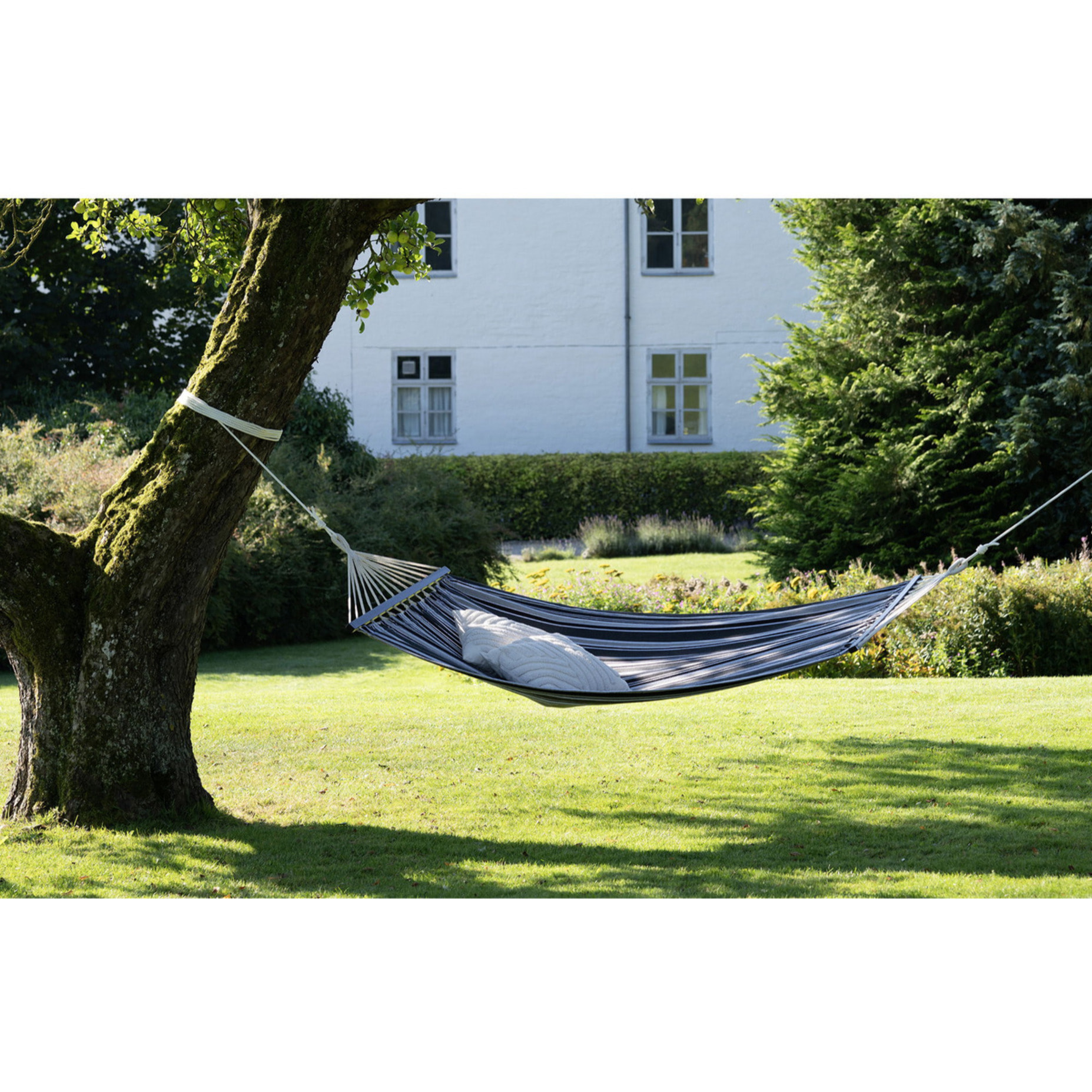 Amaca Lamia in Cotone e Poliestere — Nero, Grigio e Bianco 120×200 cm