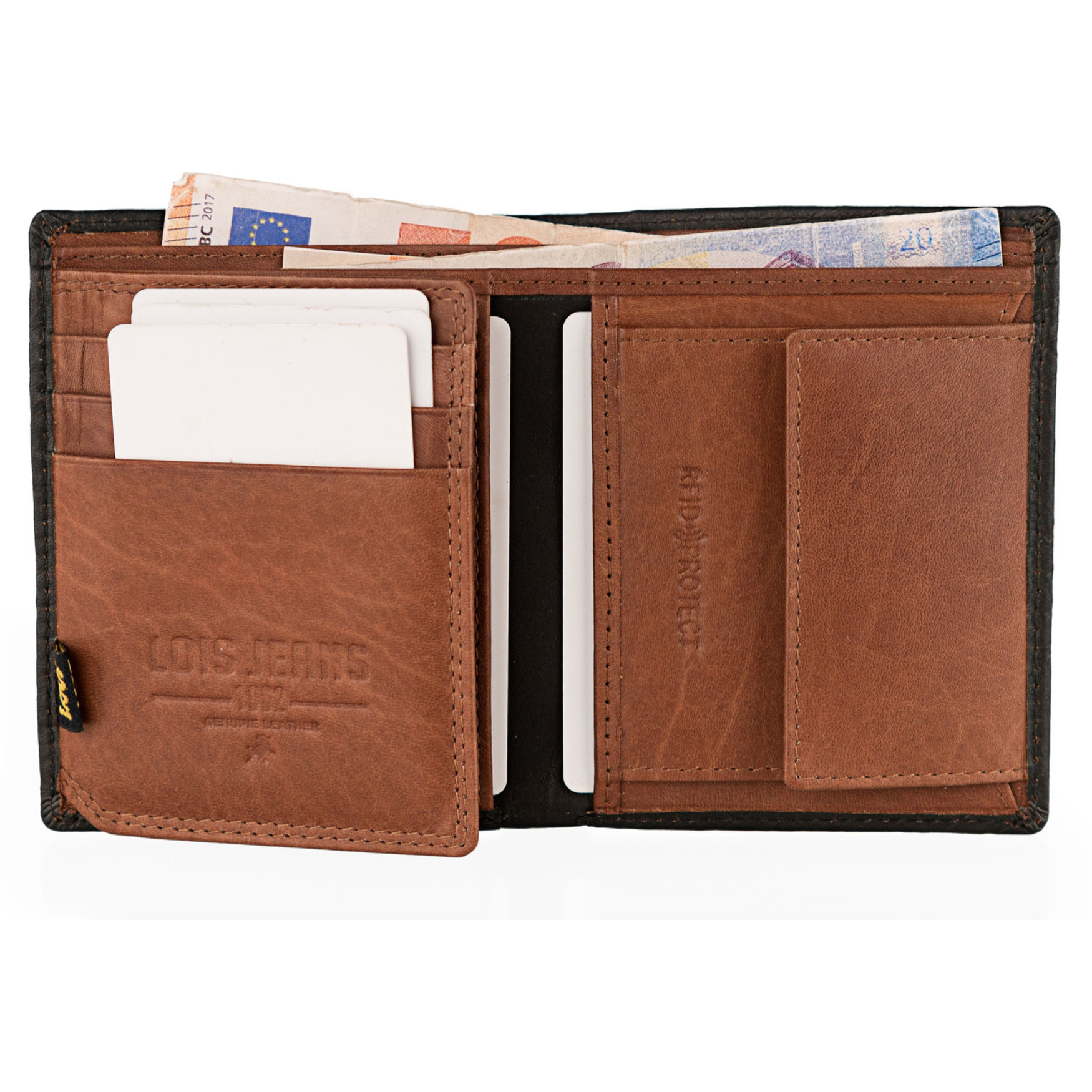 Cartera Hombre Piel Lois Dothan Negro