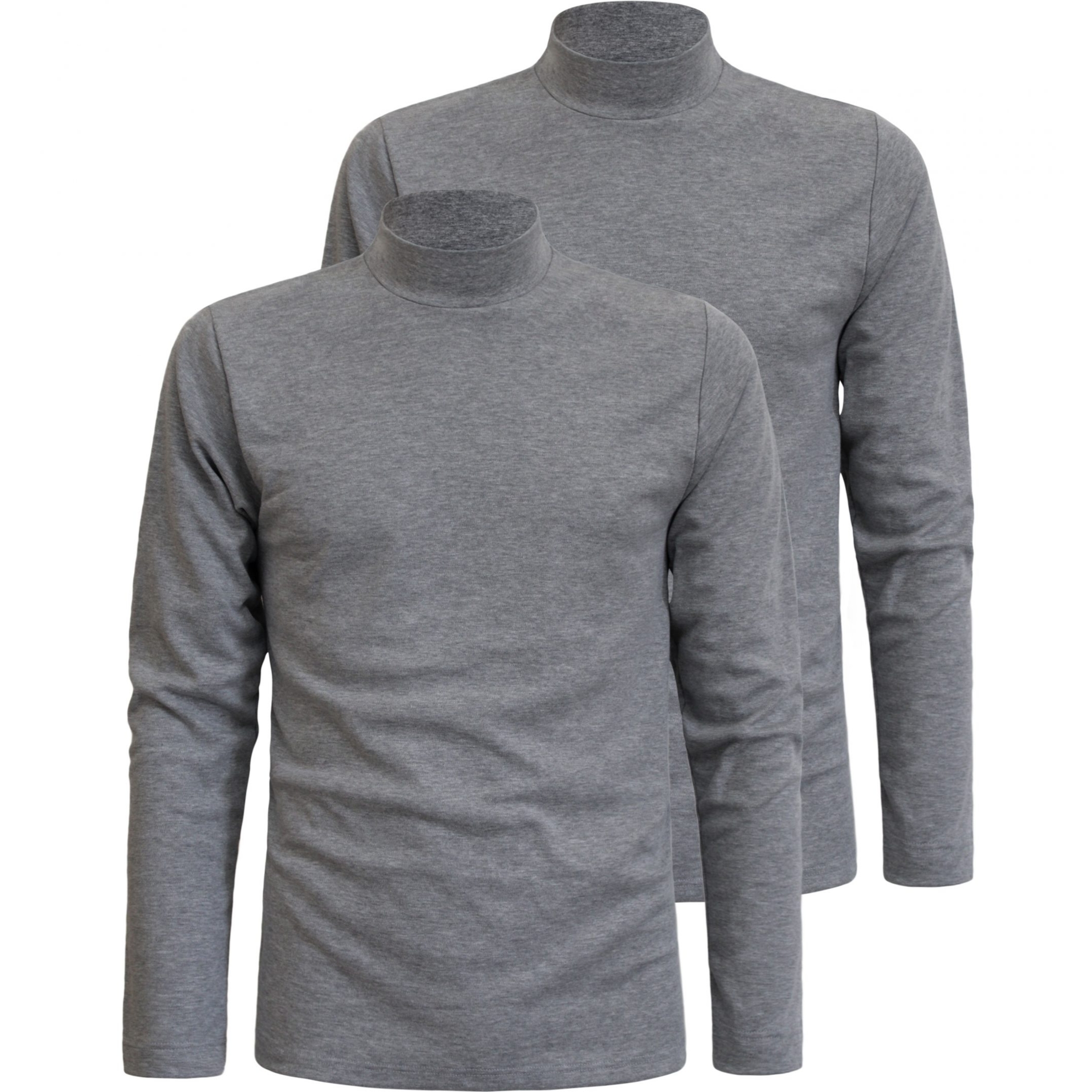 2 Maglie Lupetto Uomo Caldo Cotone LIABEL, Art. 2828-163 Grigio