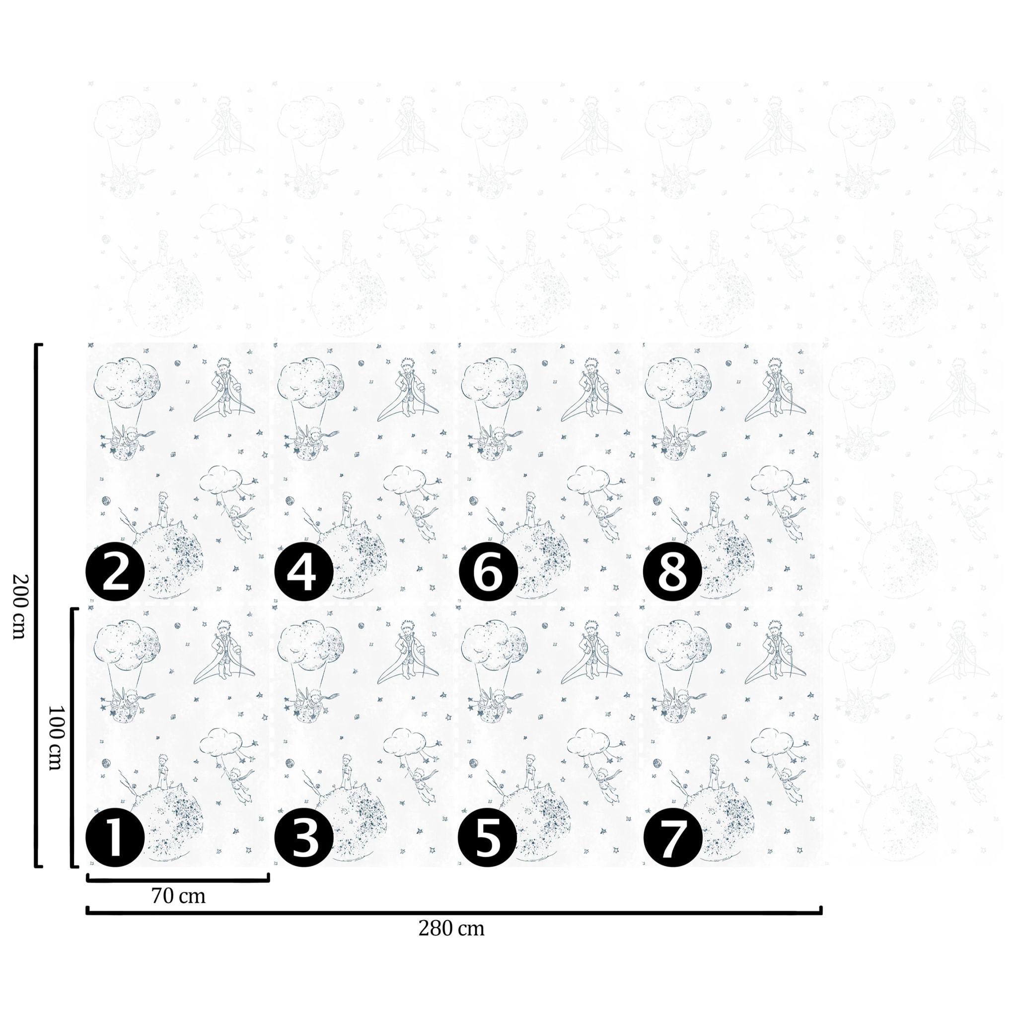 Carta da Parati Ufficiale Il Piccolo Principe Sketch