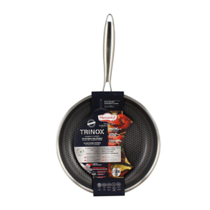 Poêle en acier inoxydable et céramique antiadhésif 28cm - tous feux TRINOX