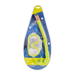 Intex Set Maschera e Boccaglio Adventurer, Colori Assortiti