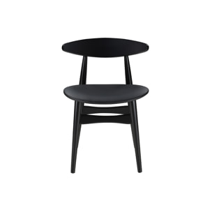 Chaises design noires (lot de 2) WALFORD