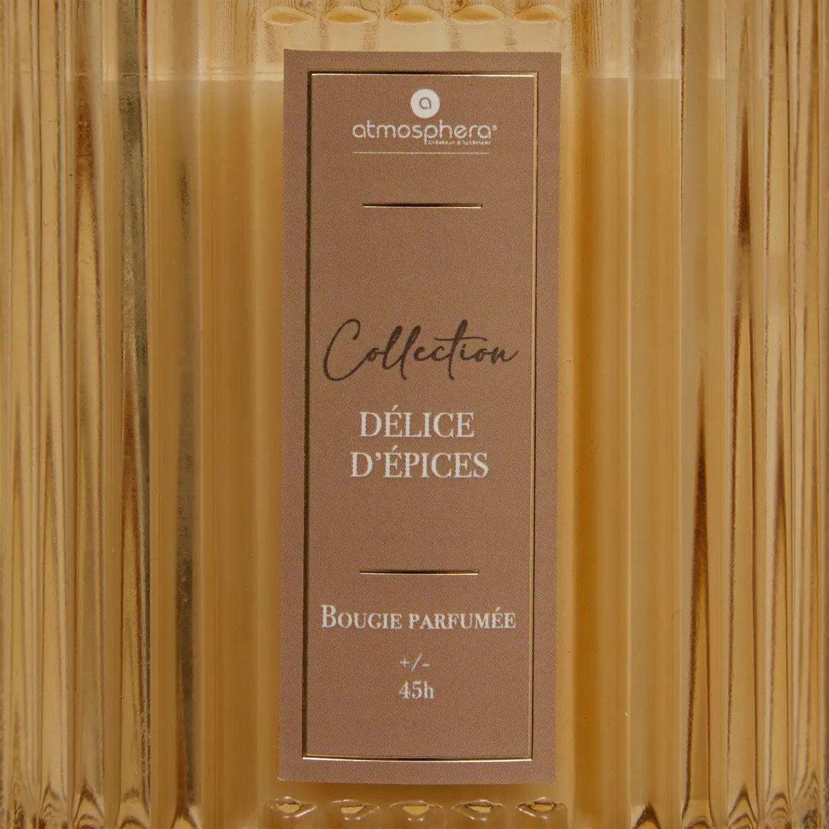 Bougie parfumée Albie 290g pot verre épice