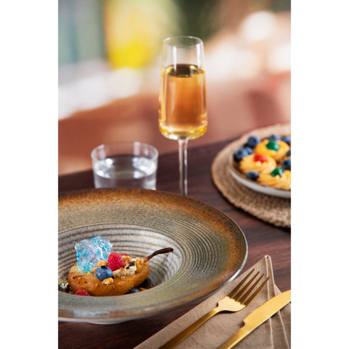 Set 6 Flûte Excelsa – Barolo, Vetro Trasparente 21 cl