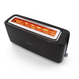 Tostadora JATA JETT1579 con una ranura larga. 6 niveles de tostado. También descongela