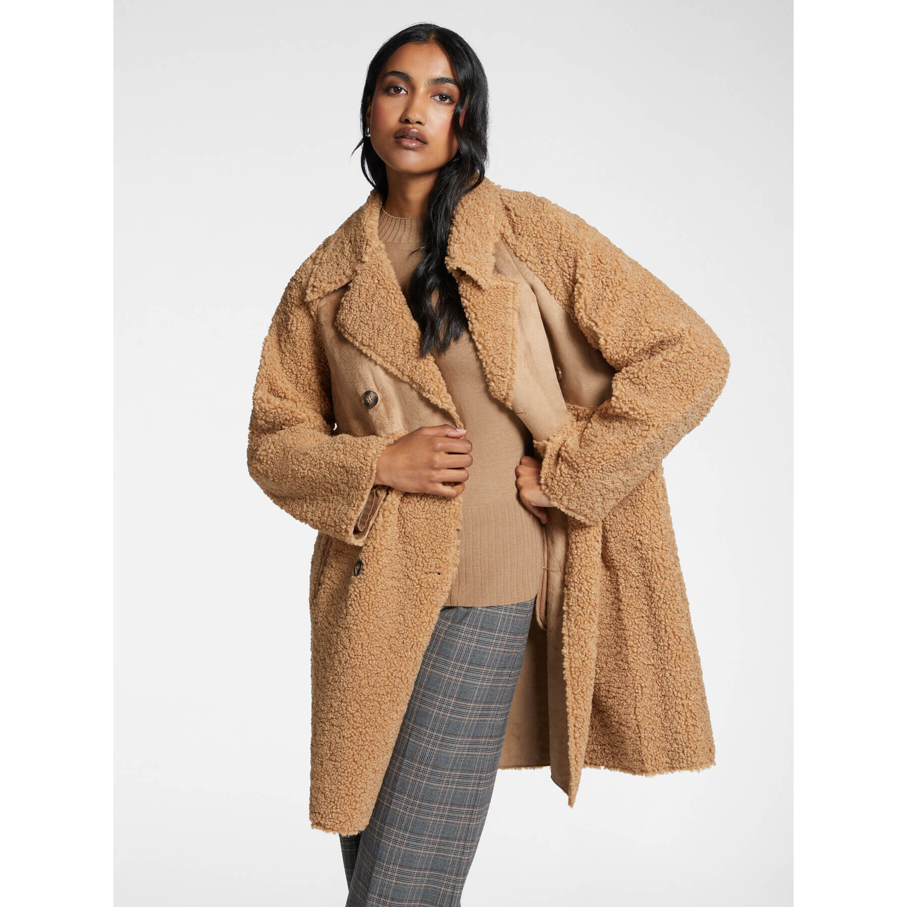 Elena Mirò - Cappotto teddy - Beige