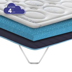 Topper Viscogel Bubble Confort de SonnoMattress, Altura 4 cm