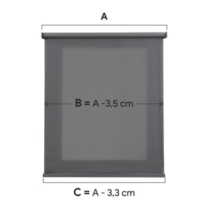 Estor Motorizado Traslúcido MID Gris medio