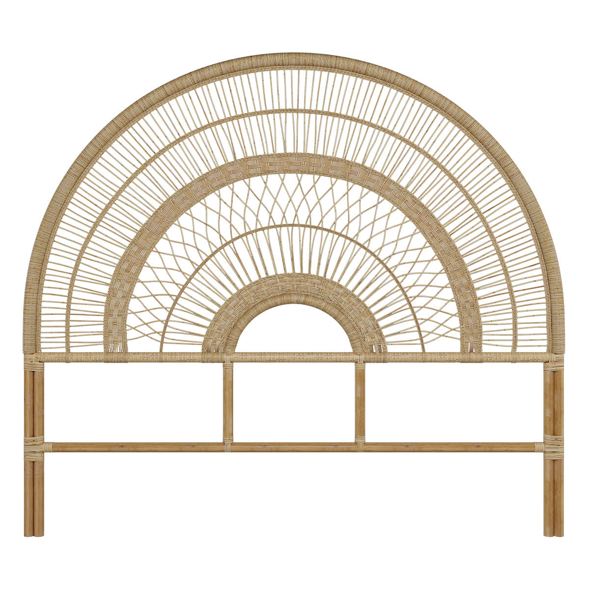 Tête de lit Astéria en rotin 140 cm