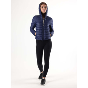 Chaqueta básica de primavera para mujer Leone con capucha y cremallera.