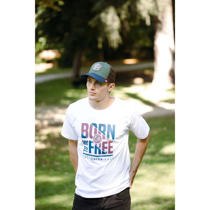 Gorra Trucker Born to Be Free Verde The Indian Face para hombre y mujer