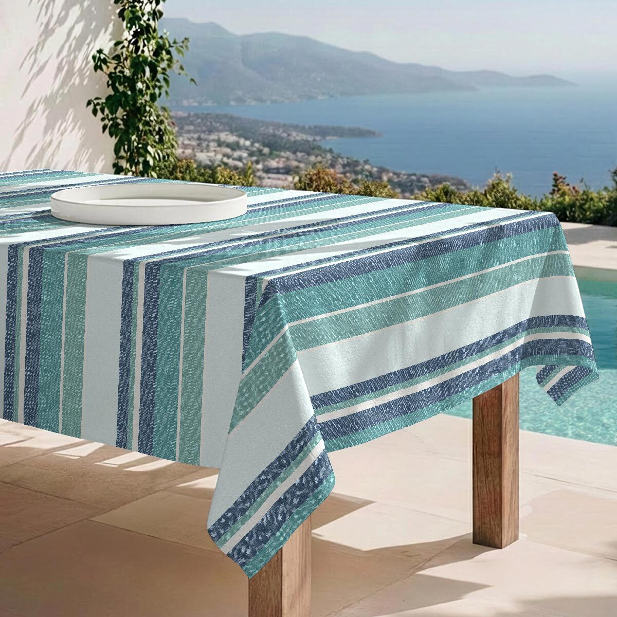 Mantel antimanchas Sea - 100% algodón -
