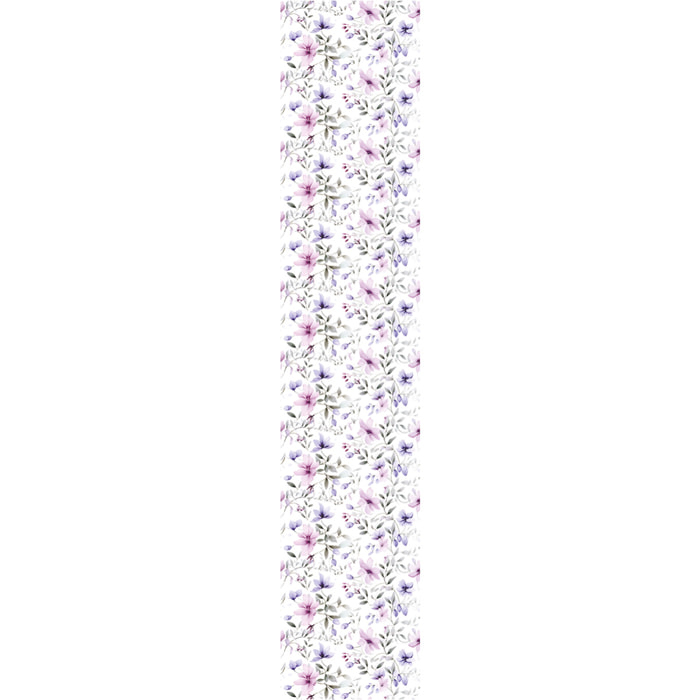 Papier peint intissé pré-encollé - FLEURS ROSES ET VIOLETTES - 1 rouleau