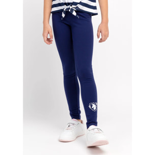 Leggings blu navy con unicorno per bambine