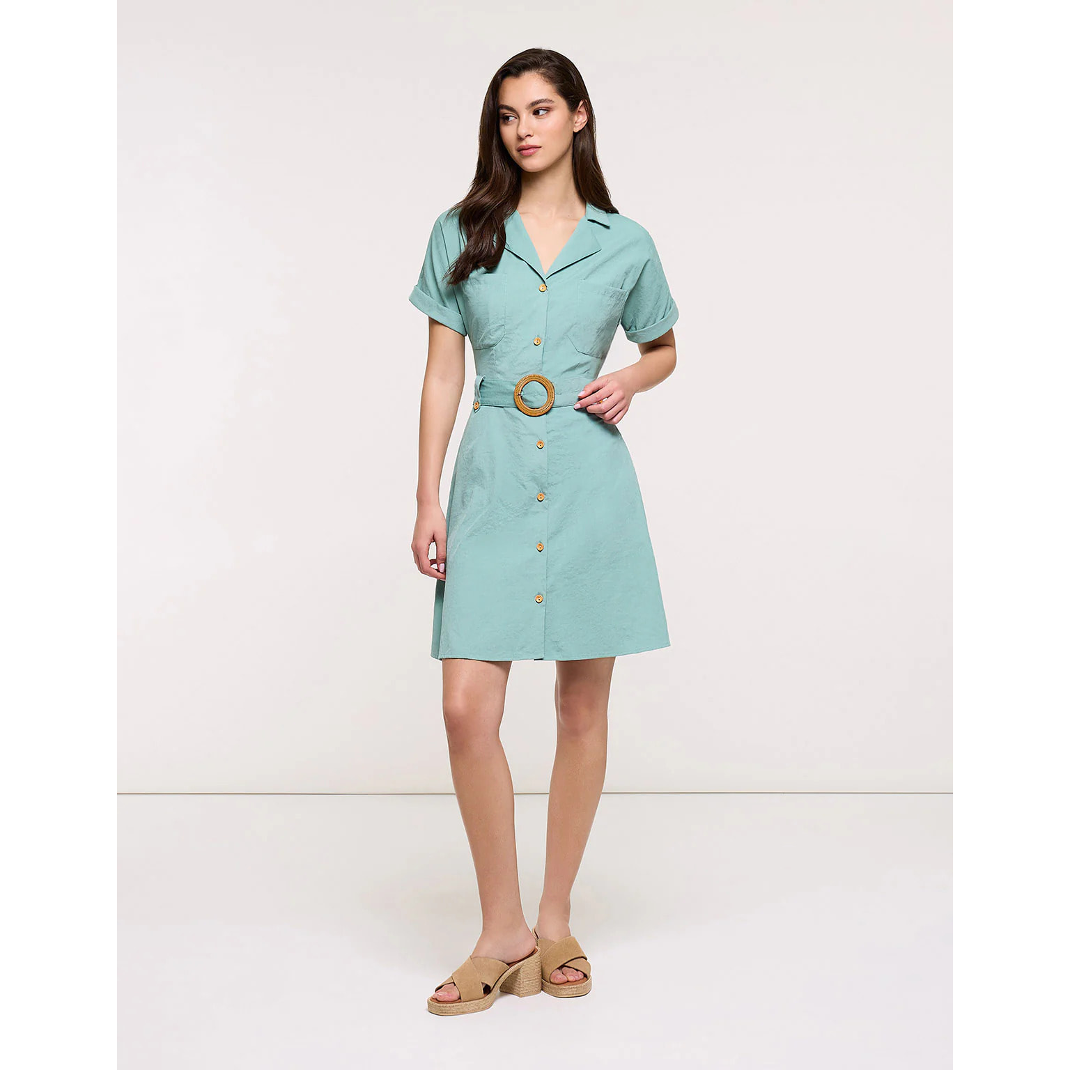 Vestido Corto Turquesa Claro - Ilice II