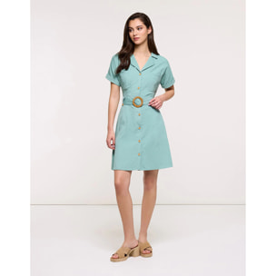 Vestido Corto Turquesa Claro - Ilice II