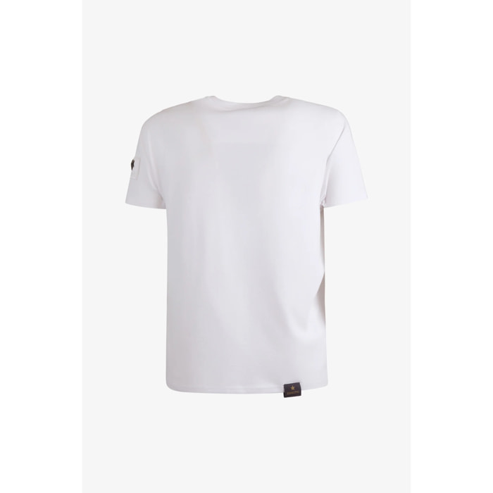 T-shirt Esercito a maniche corte bianca uomo