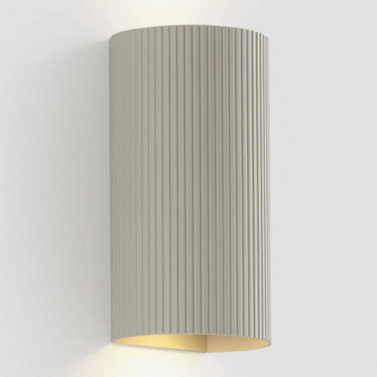 SOLE 2L Applique ronde gris cannelée